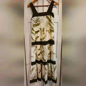 Anthropologie by the River tropical sundress | size Small